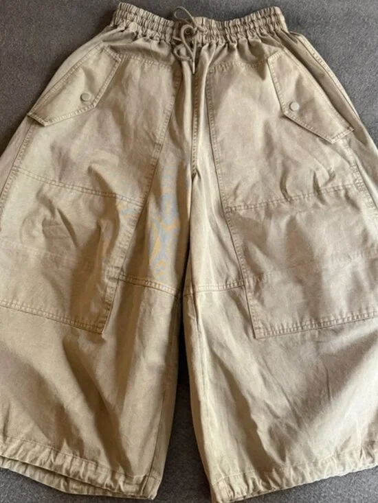 NWT CO Braies Cargo Wide Cropped Pants - Picture 4 of 10